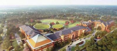 云南艺术学校-教学楼鸟瞰图