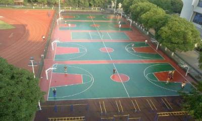 杭州拱墅区职业高级中学篮球场