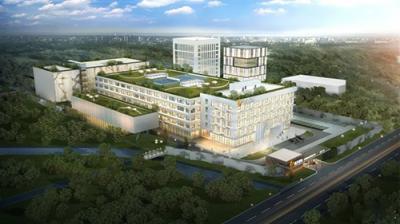 云南省昭通市财贸学校--教学楼鸟瞰图