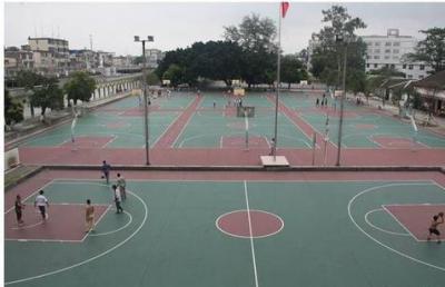 临安市昌化中学篮球场