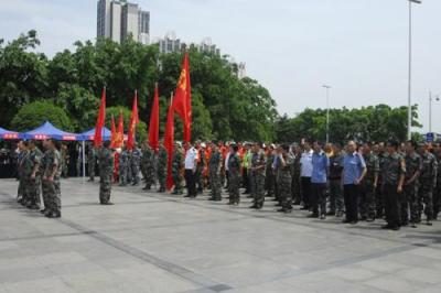 金阳县灯厂区中学军训